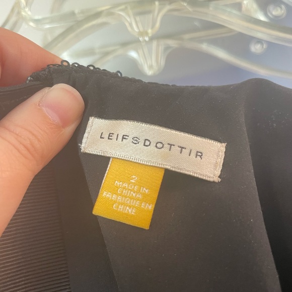 Anthropologie Teal and Black Sequin Party Dress - Picture 4 of 4